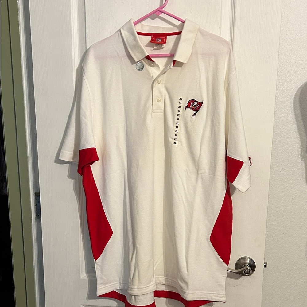 NFL Red and White Polo Shirt